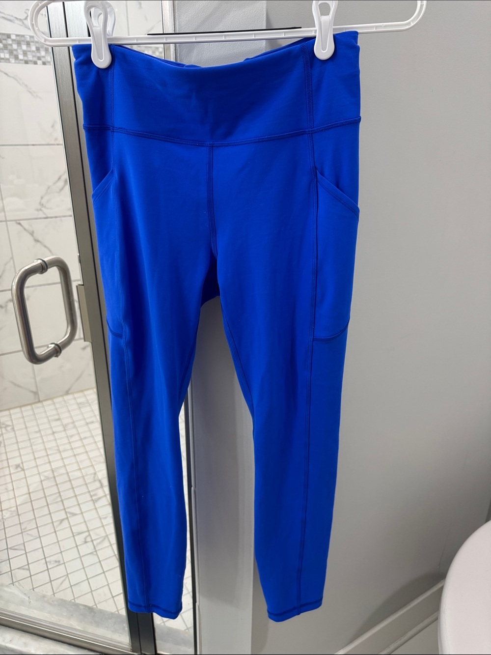 lululemon athletica blue high-waist pocket leggings